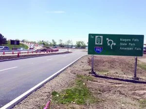 South Moses Parkway Traffic circle - what a wonderful enhancement to the waterfront, and sublime benefit to downtown Niagara Falls. Thank you, Cuomo and Dyster.