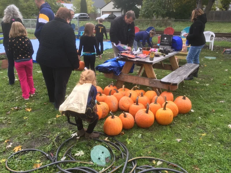 Kids Pumpkin Day at Imagine Community Garden