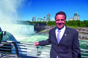 Governor Cuomo’s austere smile says it all as he reflects on the natural wonder of the campaign donations he receives from Maid of the Mist owner James Glynn and Delaware North billionaire Jeremy Jacobs, who run Niagara Falls State Park as if they own it.