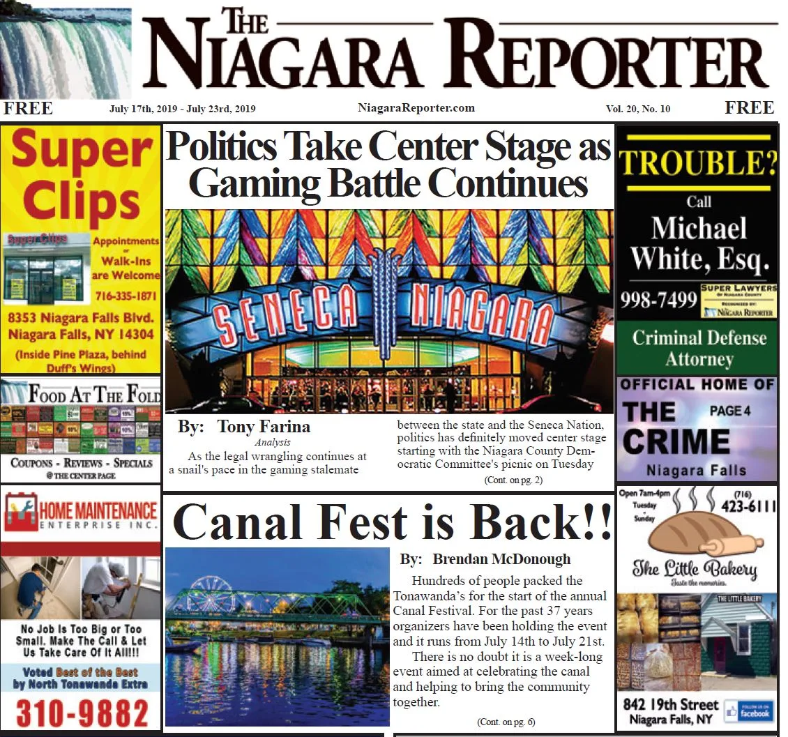 July 17th, 2019, Edition of the Niagara Reporter Newspaper