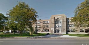 The speed limit on Hyde Park Blvd was reduced in front of Gaskill Prep (above) from 35 to 25 mph. Two years later, the DOT got around to lowering the speed limit in front of Hyde Park Elementary (below) to 25 mph.