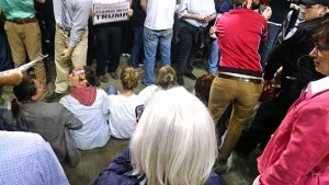 The protest