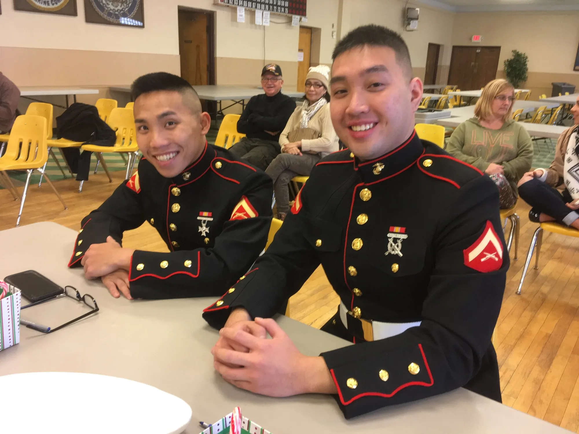 Two Local Marines Observe Veterans Day