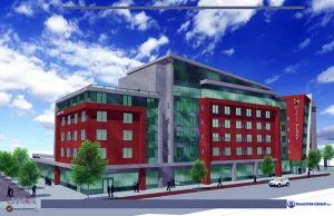 Despite the nonsensical claims of the Hamister hotel being a signature hotel and catalyst for development, it is merely a smallish, 128 room, few or no amenities Hyatt Place hotel. Considering that it was located 300 feet from the entrance of the Niagara Falls State Park some would call it an horrific case of underdevelopment!
