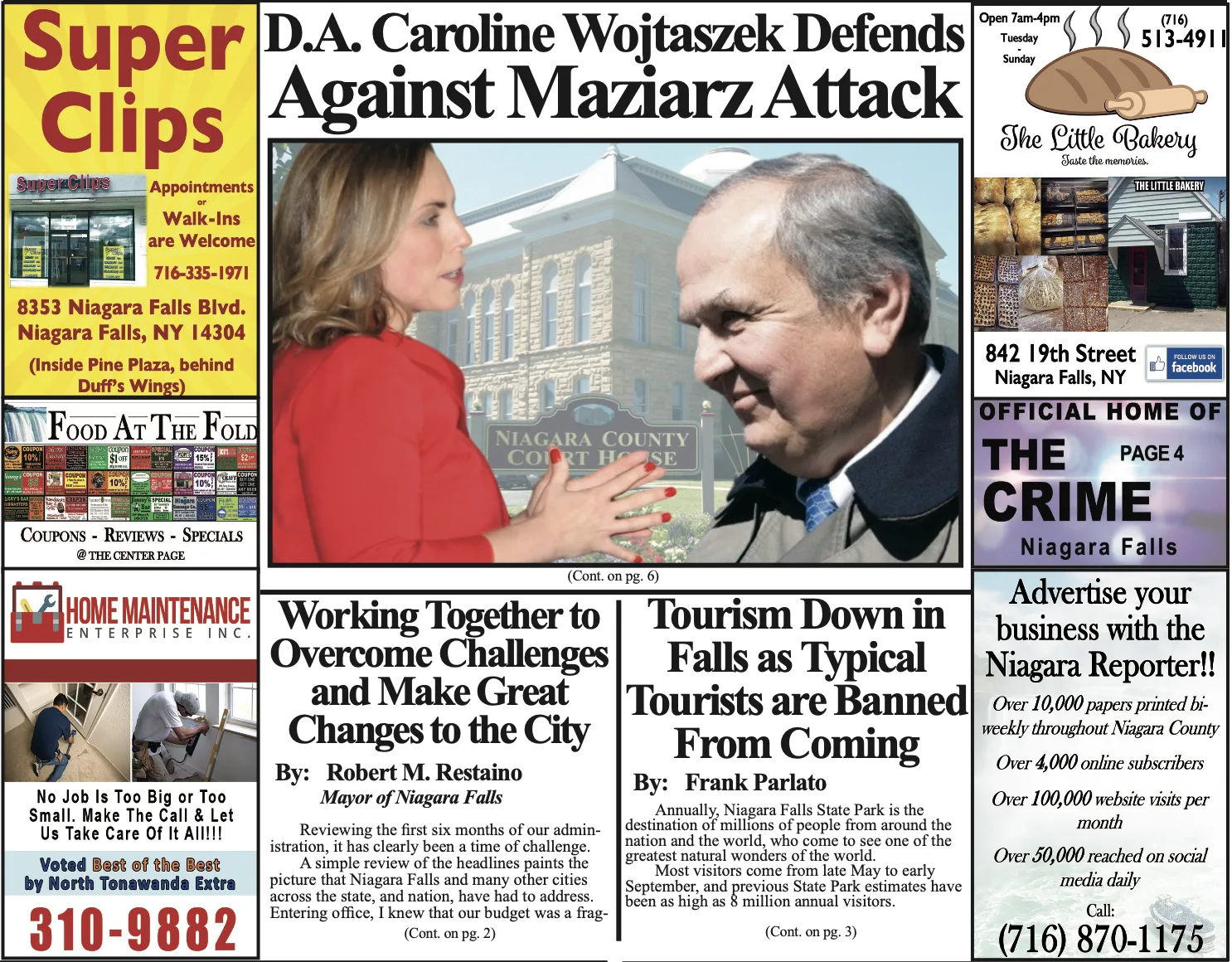 July 8th, 2020, Edition of the Niagara Reporter Newspaper