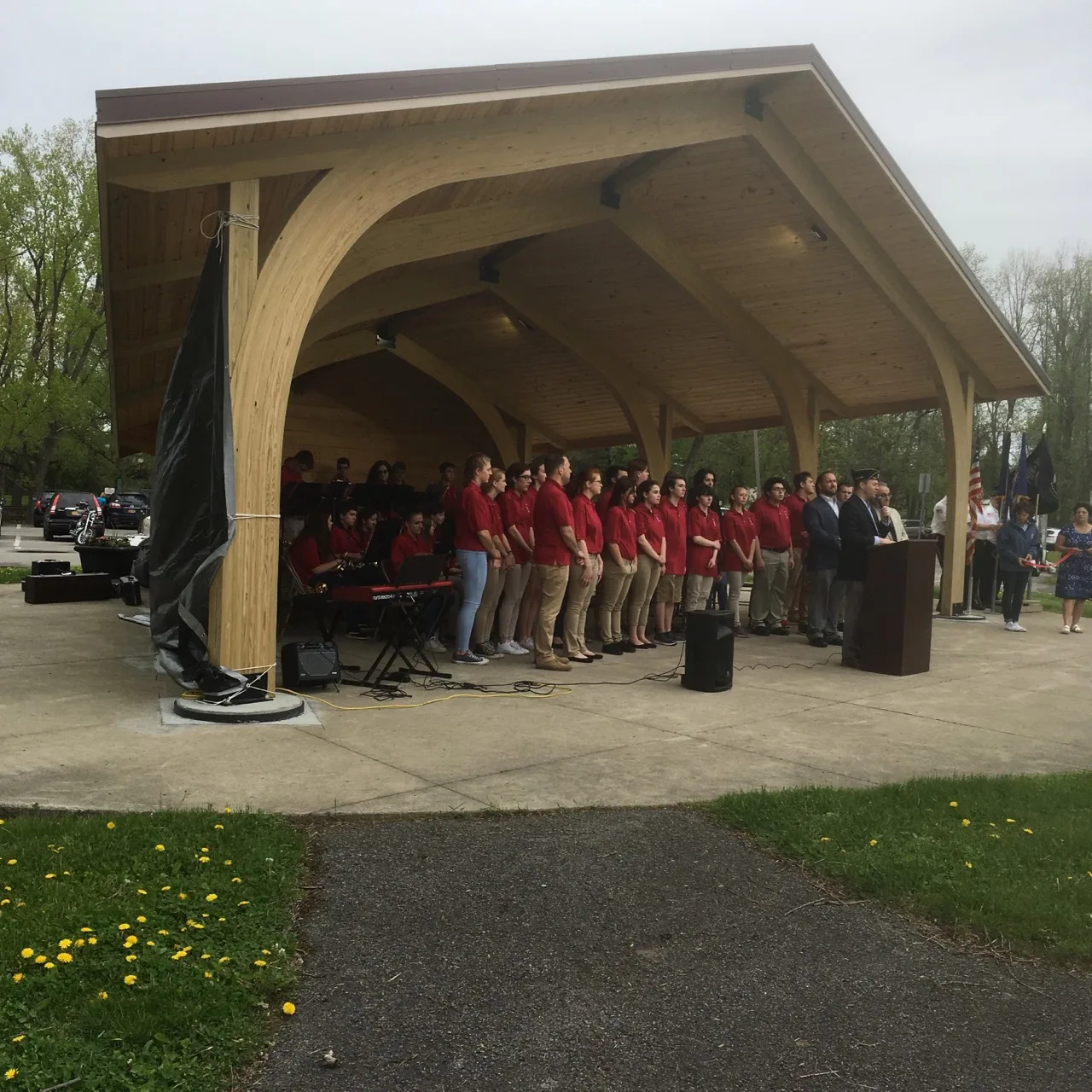 North Tonawanda Band Shell Ribbon Cutting