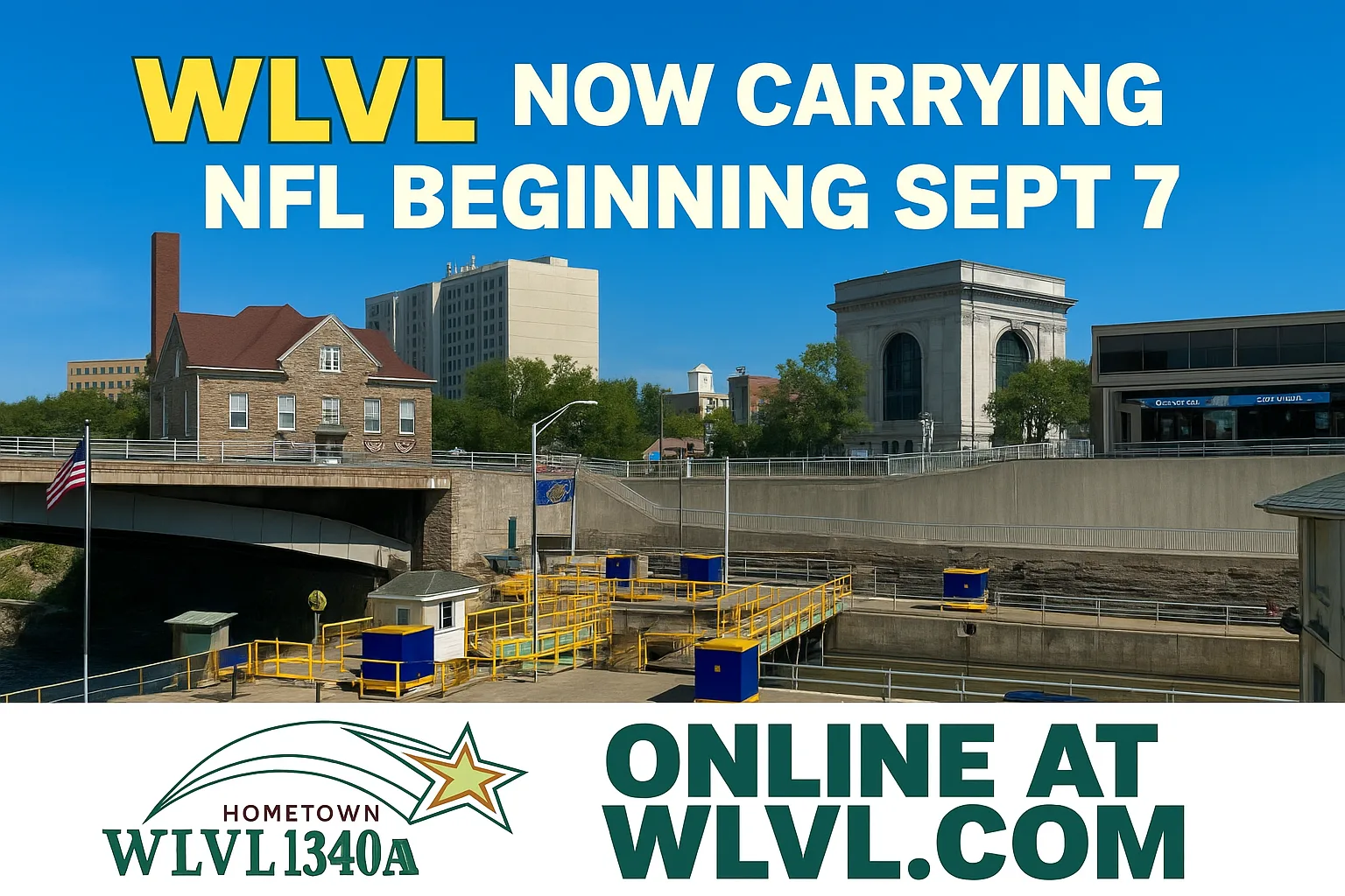 WLVL 1340 Will Broadcast Top NFL Games Beginning Sept. 7 for WNY Football Fans