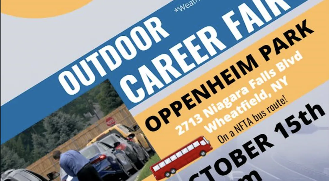 Niagara County to Hold Outdoor Career Fair at Oppenheim Park on October 15th