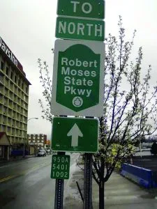 1st St. north of Niagara, east side of street