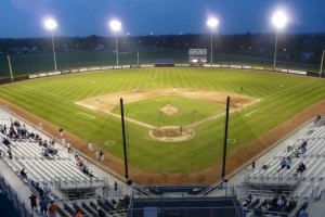 Sal Maglie Stadium playing field.